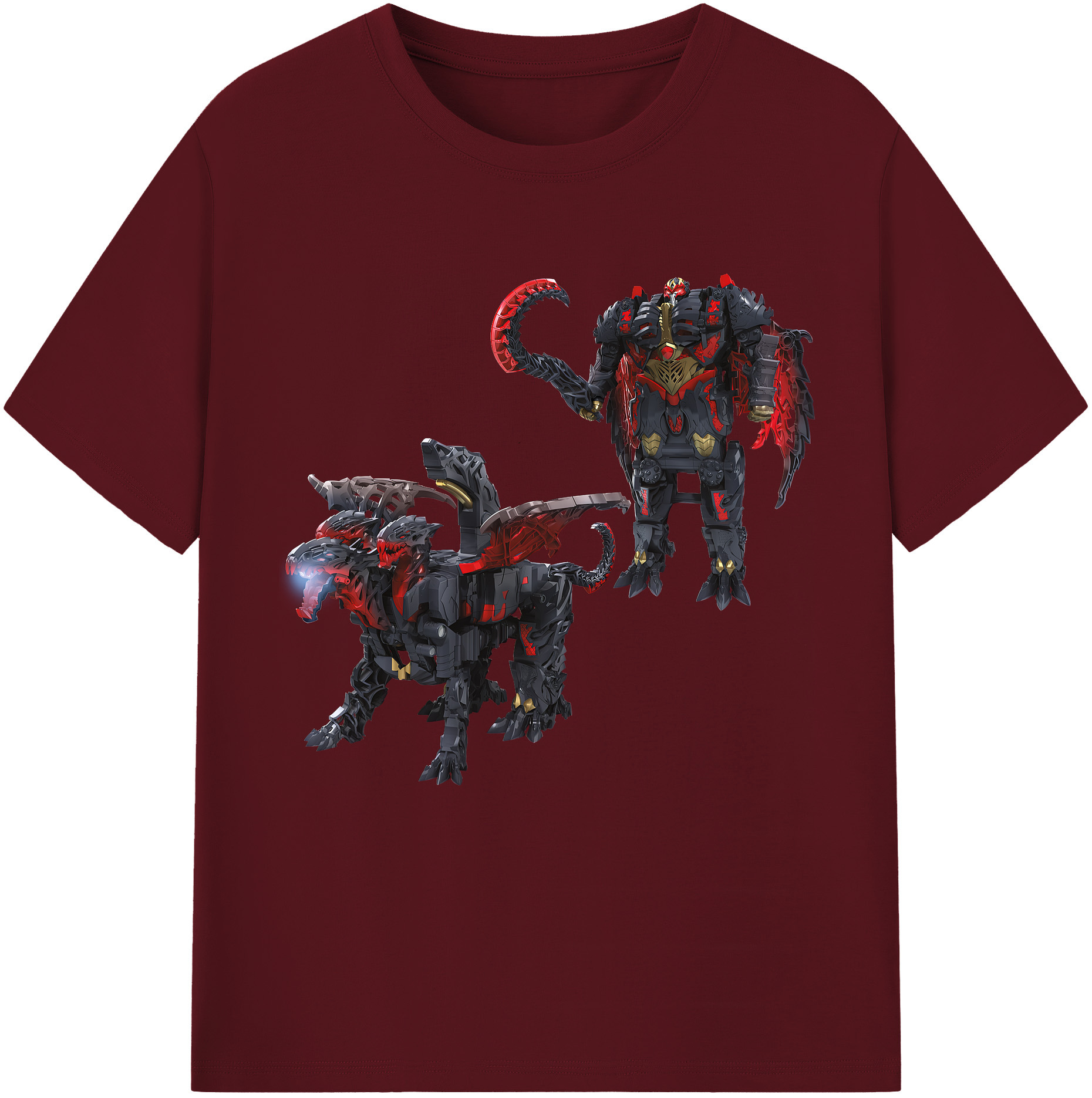 （画像用） Transformers トランスフォーマー 綿100％半袖Tシャツ（フロントプリント）